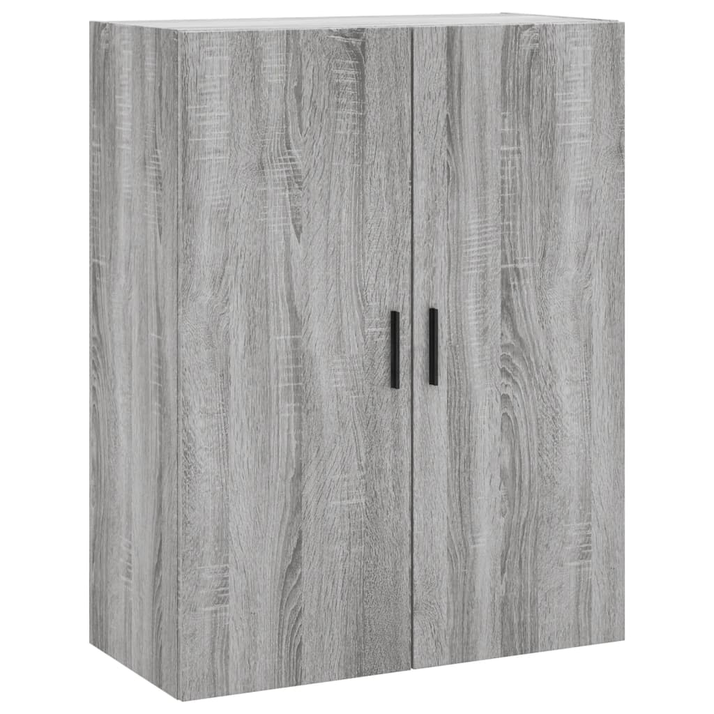 Hangkasten 2 St 69,5X34X90 Cm Grijs Sonoma Eikenkleurig