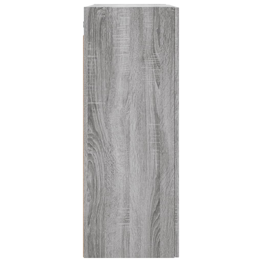Hangkasten 2 St 69,5X34X90 Cm Grijs Sonoma Eikenkleurig