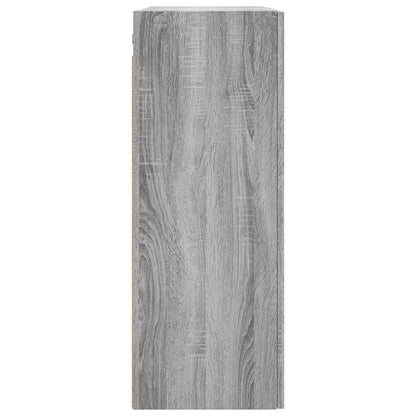 Hangkasten 2 St 69,5X34X90 Cm Grijs Sonoma Eikenkleurig