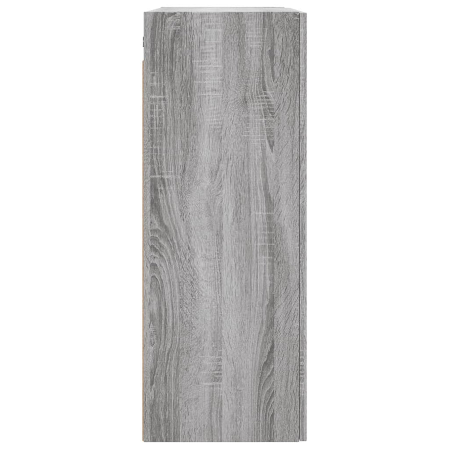 Hangkasten 2 St 69,5X34X90 Cm Grijs Sonoma Eikenkleurig