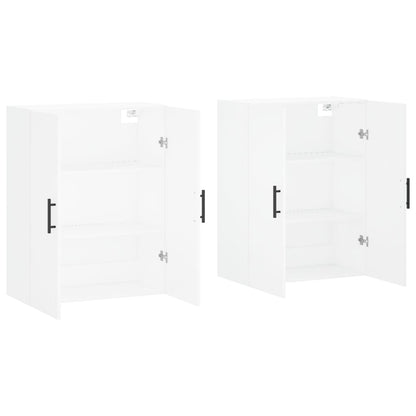 Hangkasten 2 St 69,5X34X90 Cm Wit