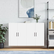 Wall cabinets 2 pcs 69.5x34x90 cm white