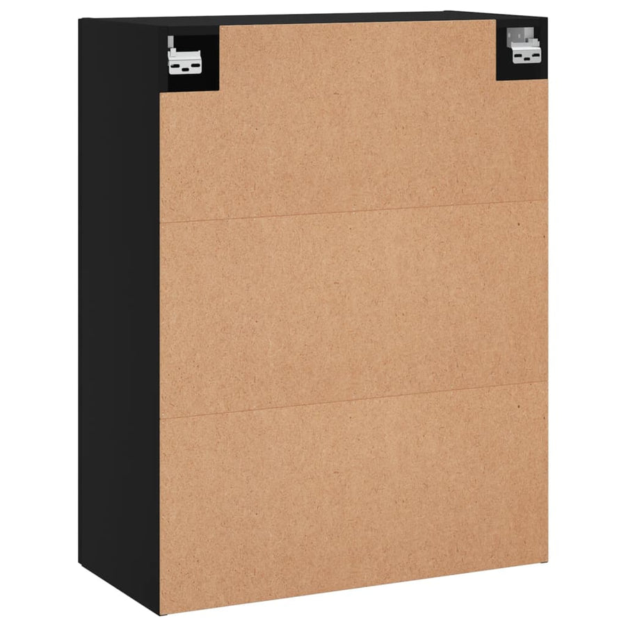Hangkasten 2 St 69,5X34X90 Cm Zwart