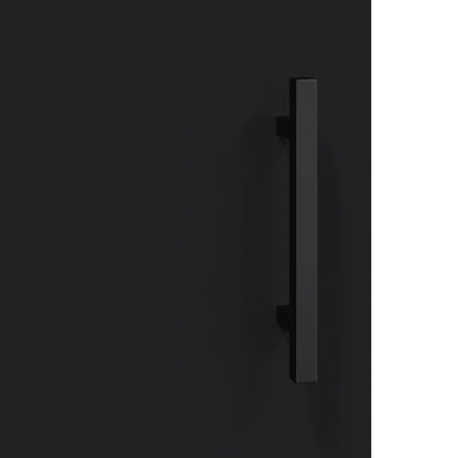 Hangkasten 2 St 69,5X34X90 Cm Zwart