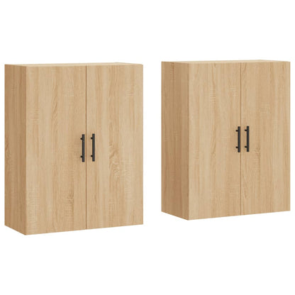 Hangkasten 69,5X34X90 Cm Kleurig Sonoma eiken Buis zwart