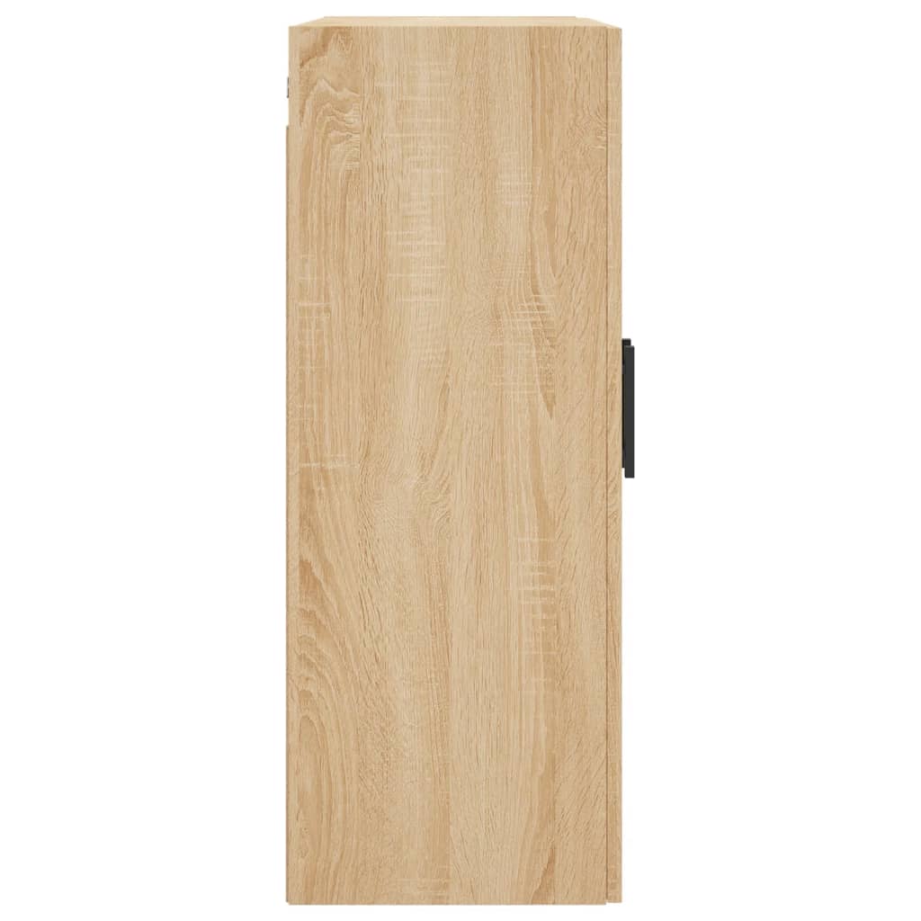 Hangkasten 69,5X34X90 Cm Kleurig Sonoma eiken Buis zwart