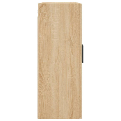 Hangkasten 69,5X34X90 Cm Kleurig Sonoma eiken Buis zwart