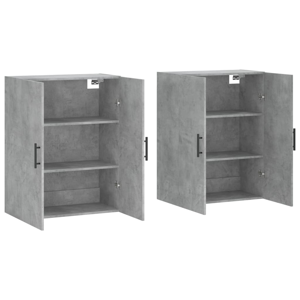 Hangkasten 2 St 69,5X34X90 Cm Betongrijs