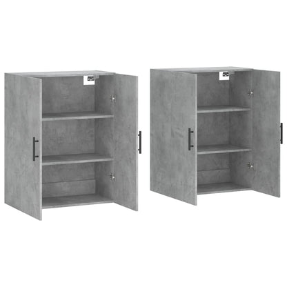 Hangkasten 2 St 69,5X34X90 Cm Betongrijs