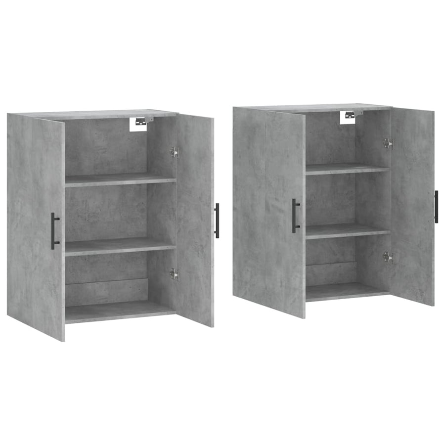 Hangkasten 2 St 69,5X34X90 Cm Betongrijs