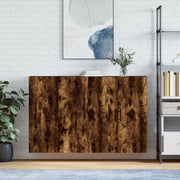 Wall cabinets 2 pcs 69.5x34x90 cm smoked oak look