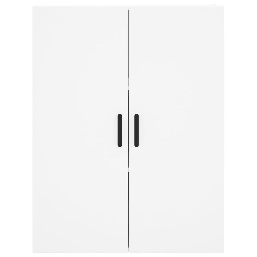 Hoge kast 69,5x34x180 cm bewerkt hout wit