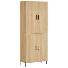 Hoge kast 69,5x34x180 cm bewerkt hout sonoma eikenkleurig