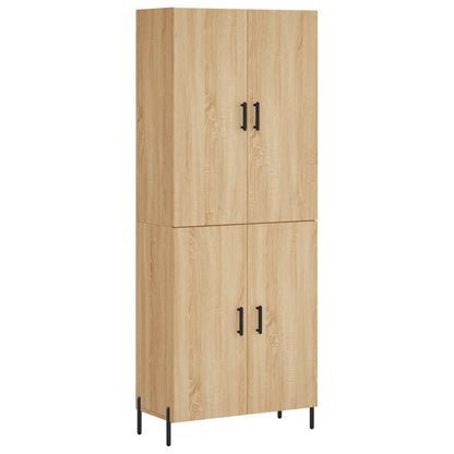 Hoge kast 69,5x34x180 cm bewerkt hout sonoma eikenkleurig