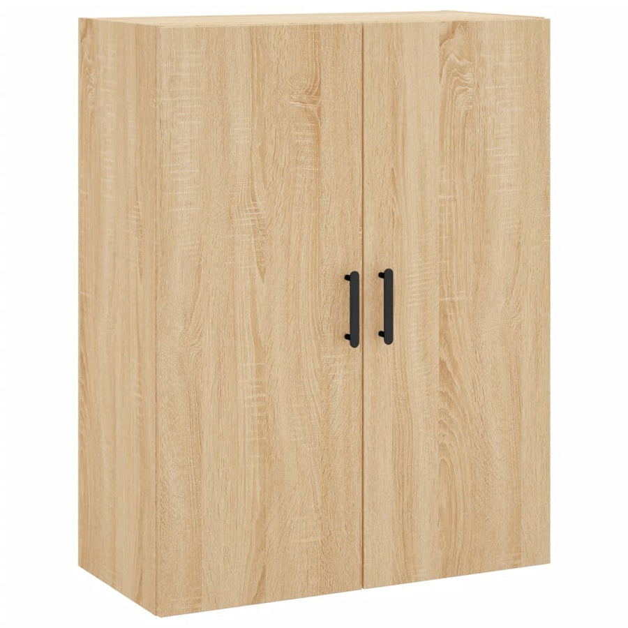 Hoge kast 69,5x34x180 cm bewerkt hout sonoma eikenkleurig