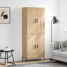 Hoge kast 69,5x34x180 cm bewerkt hout sonoma eikenkleurig