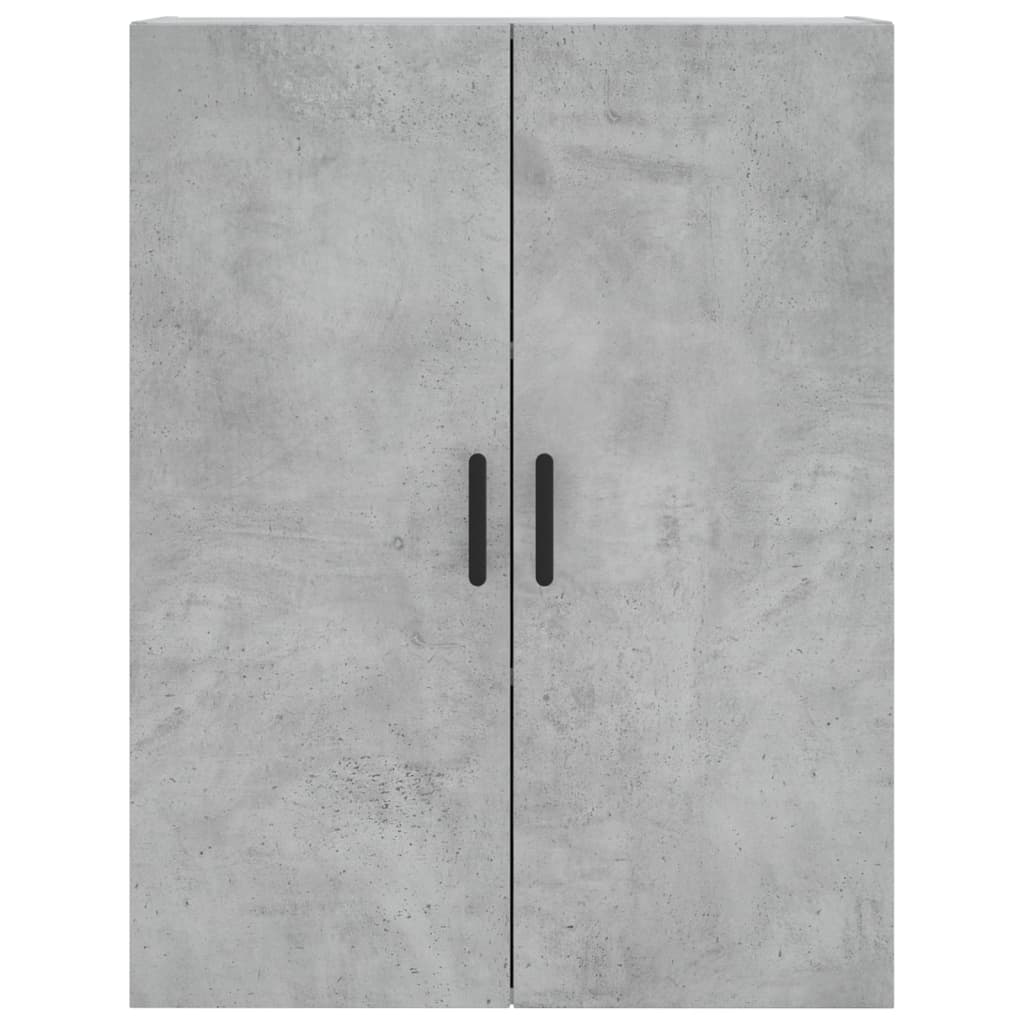 Hoge kast 69,5x34x180 cm bewerkt hout betongrijs