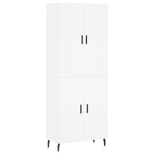 Hoge Kast 69,5X34X180 Cm Bewerkt Hout Wit