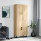 Hoge kast 69,5x34x180 cm bewerkt hout sonoma