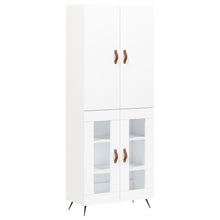 Hoge Kast 69,5X34X180 Cm Bewerkt Hout Wit