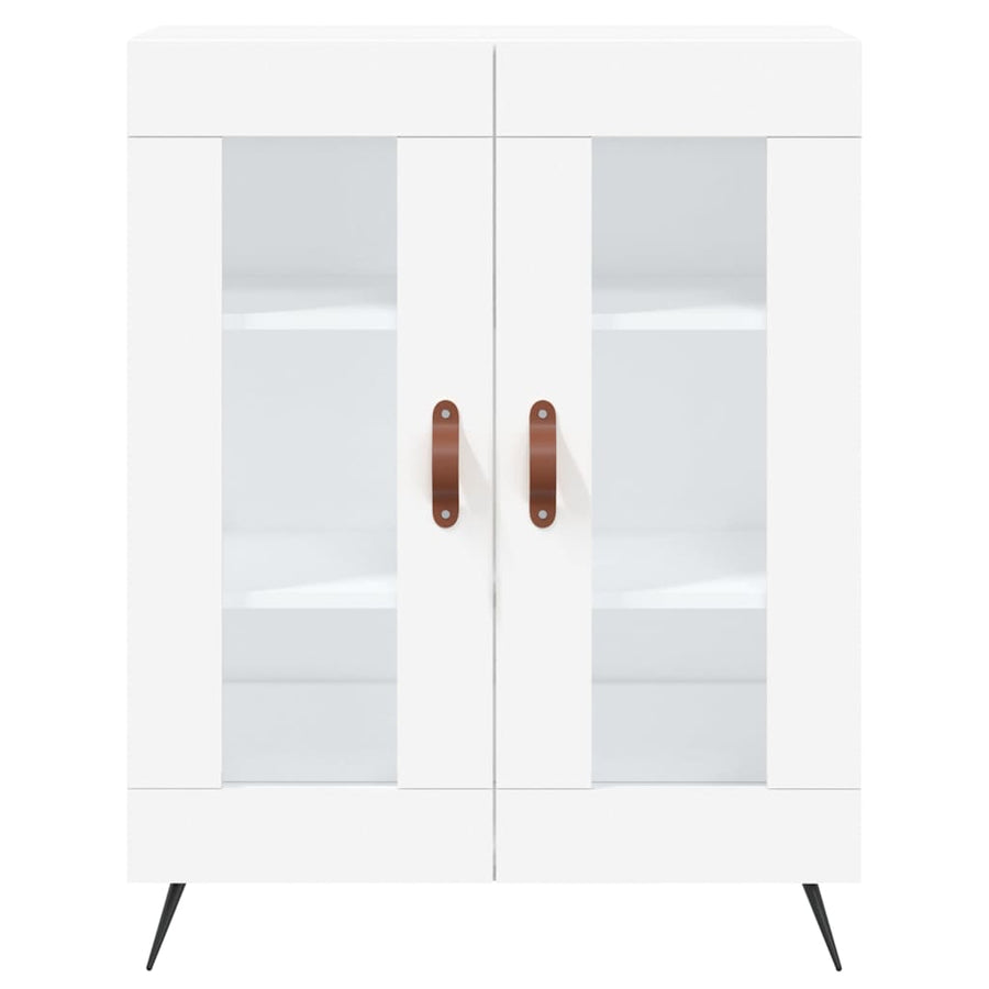 Hoge Kast 69,5X34X180 Cm Bewerkt Hout Wit