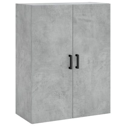 Hoge Kast 69,5X34X180 Cm Bewerkt Hout Betongrijs