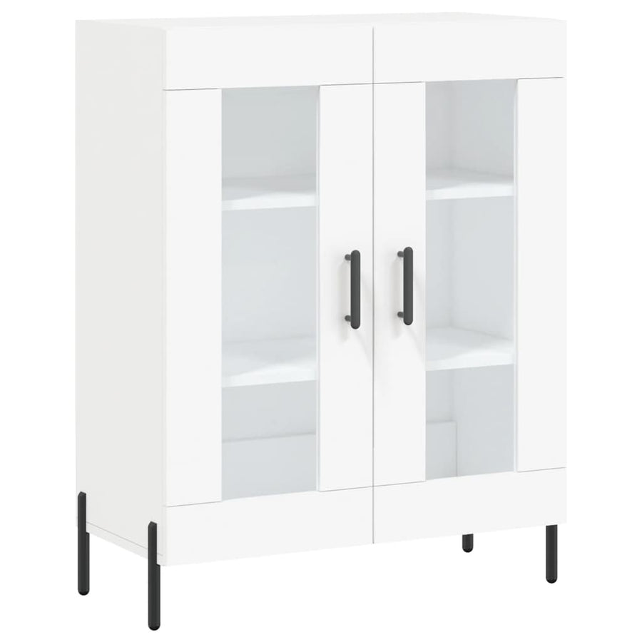 Hoge Kast 69,5X34X180 Cm Bewerkt Hout Wit