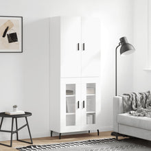 Hoge Kast 69,5X34X180 Cm Bewerkt Hout Wit