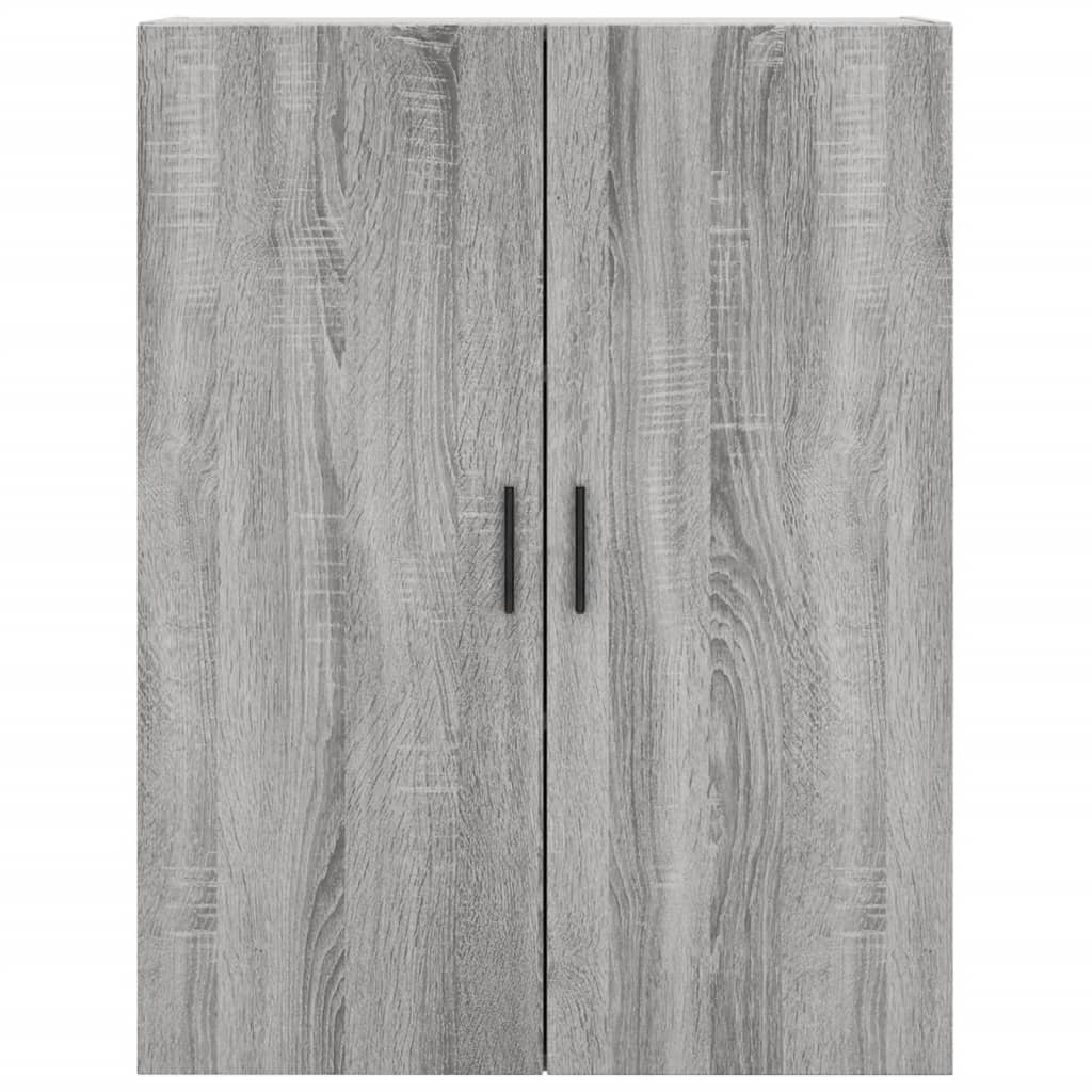 Hoge Kast 69,5X34X180 Cm Bewerkt Hout Grijs Sonoma Eikenkleurig