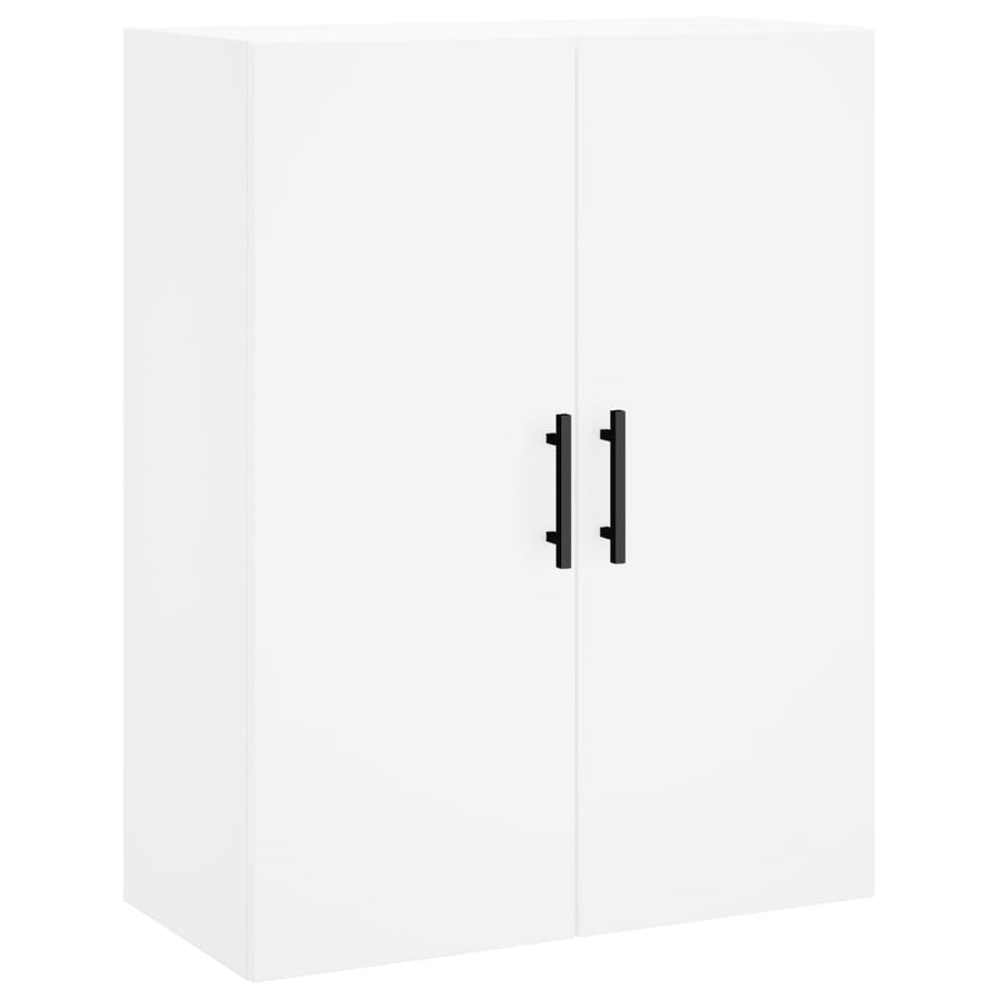 Hoge Kast 69,5X34X180 Cm Bewerkt Hout Wit