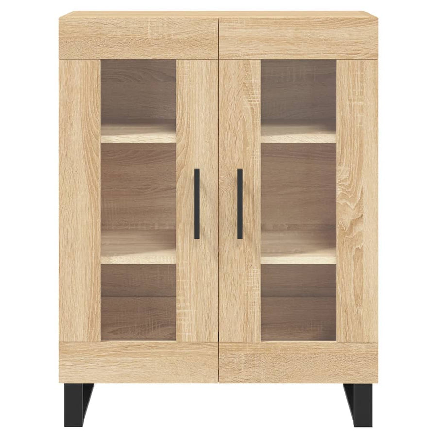 Hoge kast 69,5x34x180 cm bewerkt hout sonoma eikenkleurig