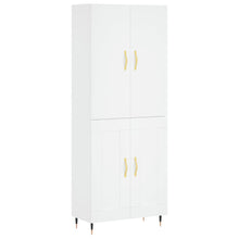 Hoge Kast 69,5X34X180 Cm Bewerkt Hout Wit