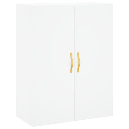 Hoge Kast 69,5X34X180 Cm Bewerkt Hout Wit