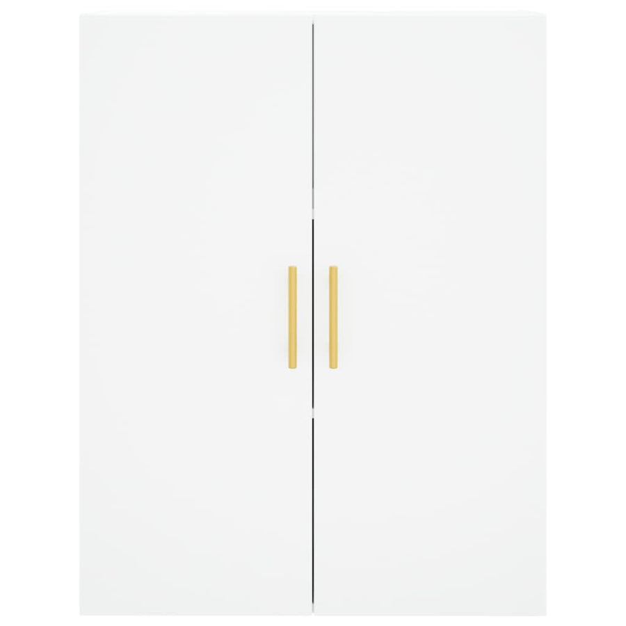 Hoge Kast 69,5X34X180 Cm Bewerkt Hout Wit