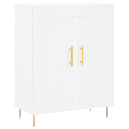 Hoge Kast 69,5X34X180 Cm Bewerkt Hout Wit