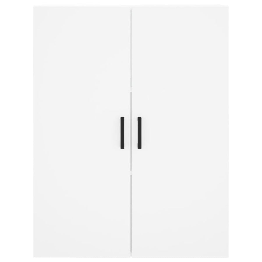 Hoge kast 69,5x34x180 cm bewerkt hout wit