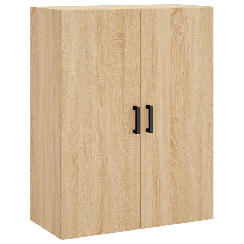 Hoge Kast 69,5X34X180 Cm Bewerkt Hout Kleurig Sonoma eiken
