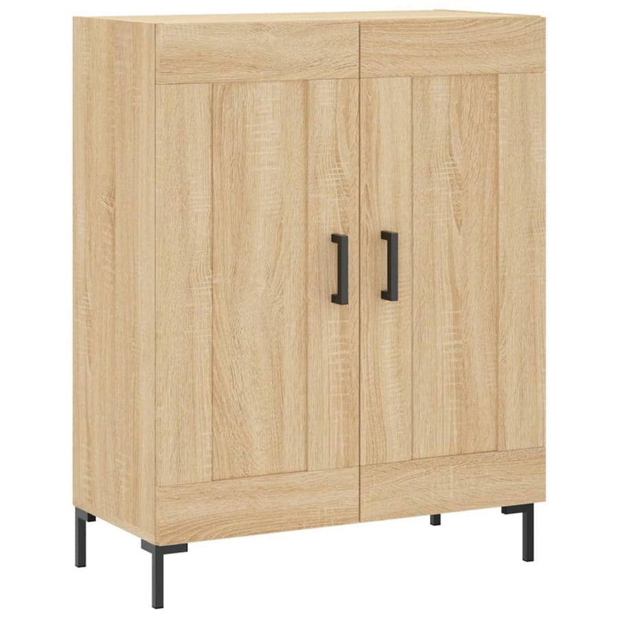 Hoge Kast 69,5X34X180 Cm Bewerkt Hout Kleurig Sonoma eiken