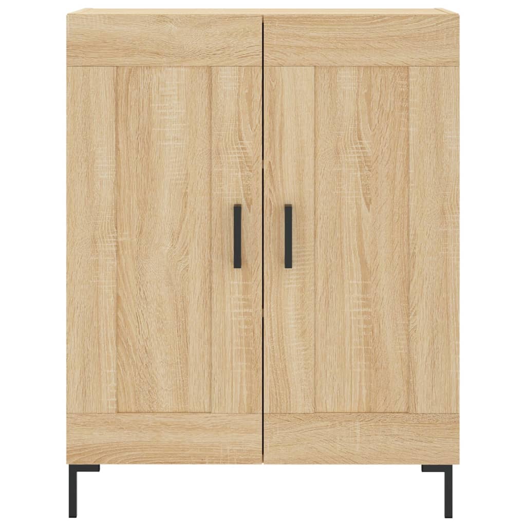 Hoge Kast 69,5X34X180 Cm Bewerkt Hout Kleurig Sonoma eiken