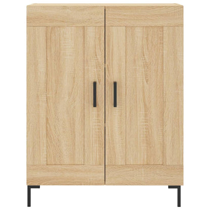 Hoge Kast 69,5X34X180 Cm Bewerkt Hout Kleurig Sonoma eiken