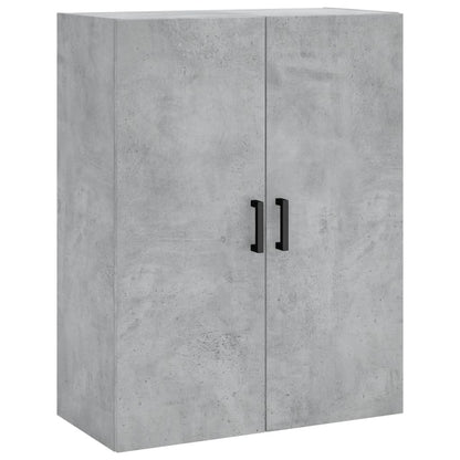 Hoge Kast 69,5X34X180 Cm Bewerkt Hout Betongrijs