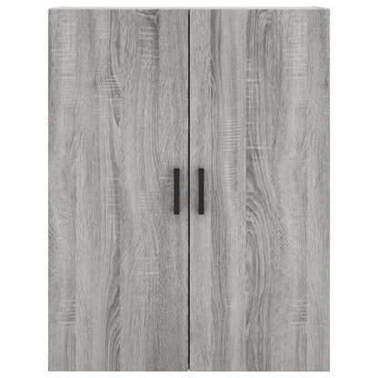 Hoge kast 69,5x34x180 cm bewerkt hout grijs sonoma eikenkleurig