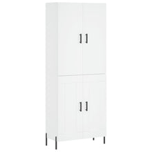 Hoge Kast 69,5X34X180 Cm Bewerkt Hout Wit