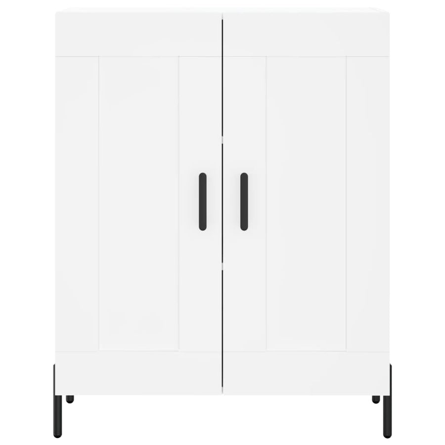 Hoge Kast 69,5X34X180 Cm Bewerkt Hout Wit