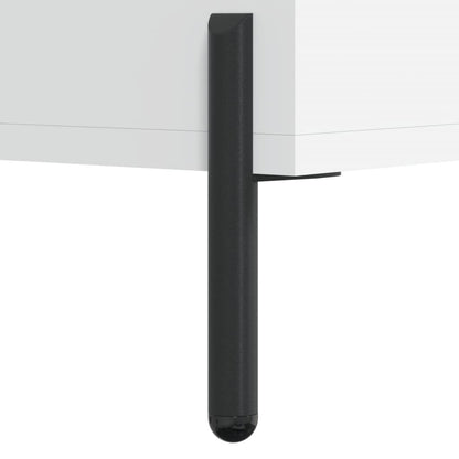 Hoge Kast 69,5X34X180 Cm Bewerkt Hout Wit