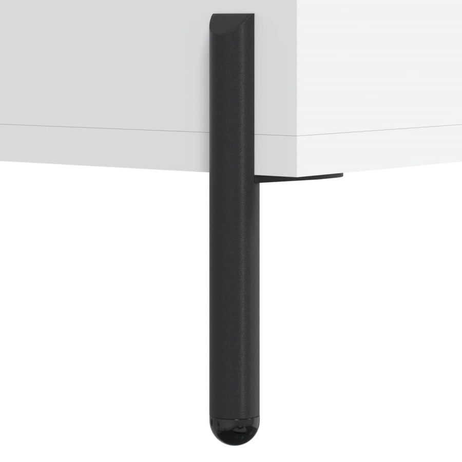 Hoge Kast 69,5X34X180 Cm Bewerkt Hout Wit