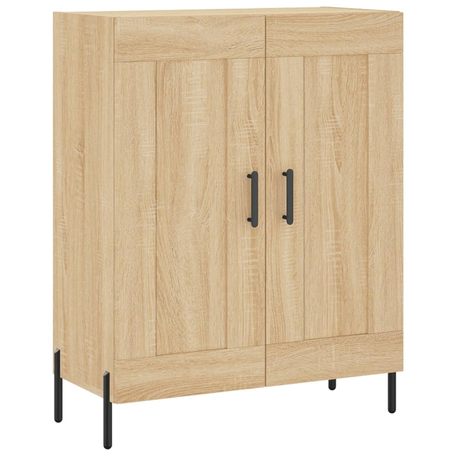 Hoge Kast 69,5X34X180 Cm Bewerkt Hout Kleurig Sonoma eiken