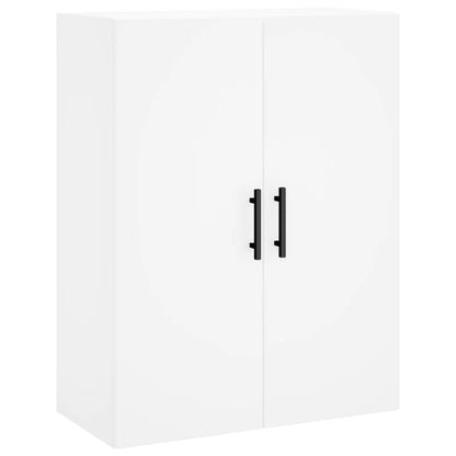 Hoge Kast 69,5X34X180 Cm Bewerkt Hout Wit
