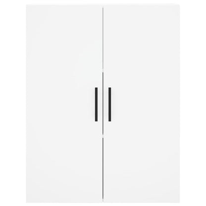 Hoge Kast 69,5X34X180 Cm Bewerkt Hout Wit