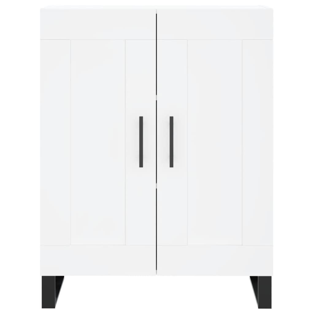 Hoge Kast 69,5X34X180 Cm Bewerkt Hout Wit